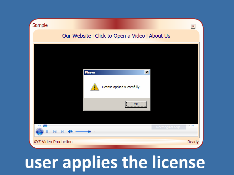 screenshot of the user applies that license